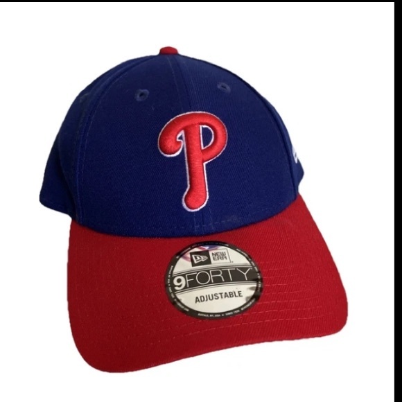 PHILADELPHIA PHILLIES New Era 9FIFTY Blue Red Hook Loop Adjust MLB Hat Cap - Picture 1 of 8